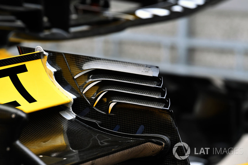 Renault Sport F1 Team R.S. 18, hátsó szárny, részlet