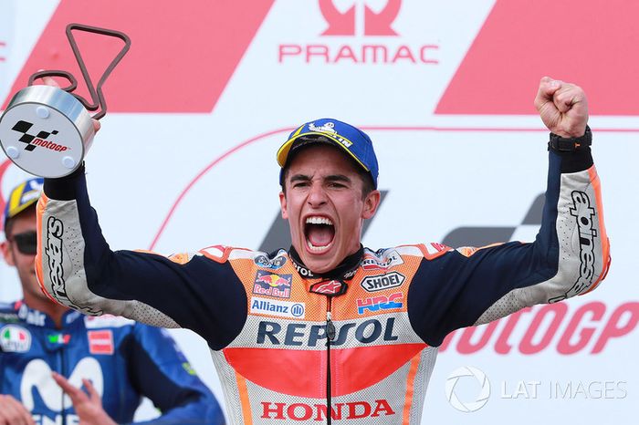 Podio: el ganador de la carrera Marc Marquez, Repsol Honda Team