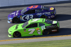 Danica Patrick, Premium Motorsports Chevrolet Camaro and Darrell Wallace Jr., Richard Petty Motorsports Ford Fusion