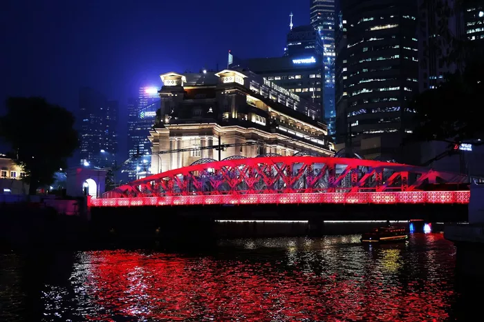 A general view of the Fullerton Hotel