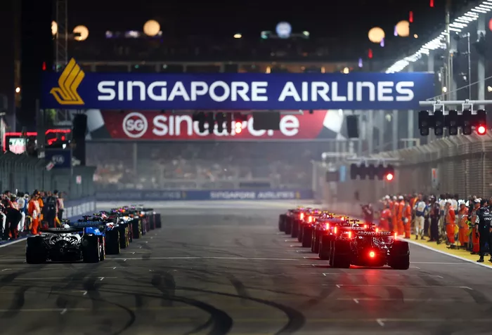 Drivers wait for the lights to come on