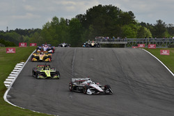 Josef Newgarden, Team Penske Chevrolet, Sébastien Bourdais, Dale Coyne Racing with Vasser-Sullivan Honda, Ryan Hunter-Reay, Andretti Autosport Honda