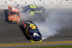 William Byron, Hendrick Motorsports,AXALTA Chevrolet Camaro Daniel Suarez, Joe Gibbs Racing Toyota Jimmie Johnson, Hendrick Motorsports Chevrolet Camaro