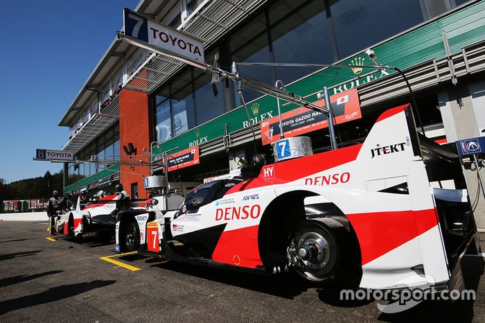 #7 Toyota Gazoo Racing Toyota TS050: Mike Conway, Jose Maria Lopez, Kamui Kobayashi, #8 Toyota Gazoo Racing Toyota TS050: Sébastien Buemi, Kazuki Nakajima, Fernando Alonso