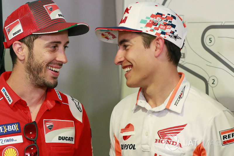 Andrea Dovizioso, Ducati Team, Marc Marquez, Repsol Honda Team