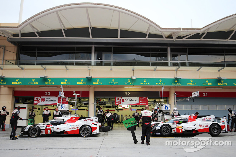 #7 Toyota Gazoo Racing Toyota TS050-Hybrid: Thomas Laurent, Mike Conway, #8 Toyota Gazoo Racing Toyota TS050-Hybrid: Fernando Alonso, Sébastien Buemi