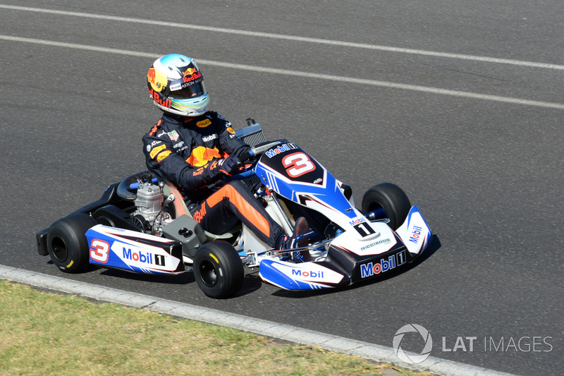 Daniel Ricciardo, Red Bull Racing karting en el Go Kart Club Victoria