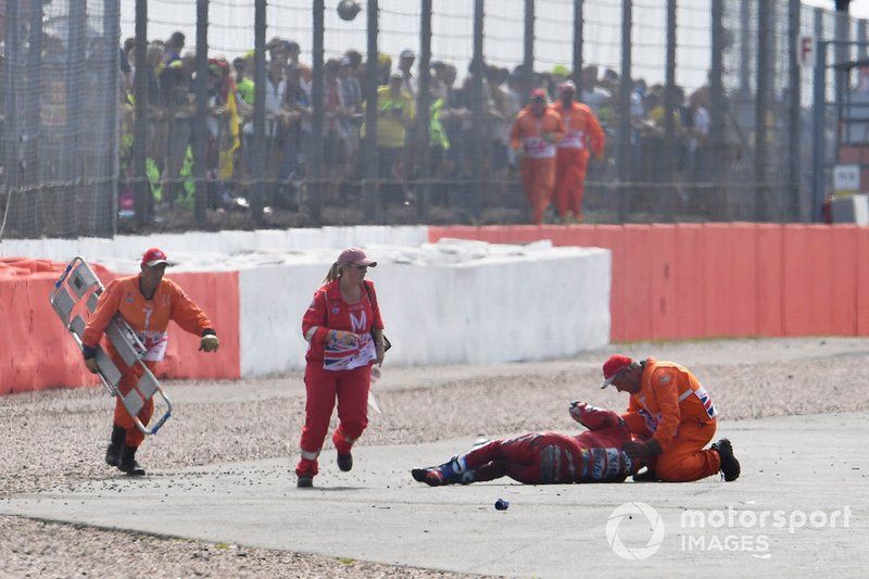 Andrea Dovizioso, Ducati Team después dell accidente