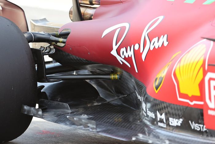 Detalle de la suspensión del Ferrari SF21