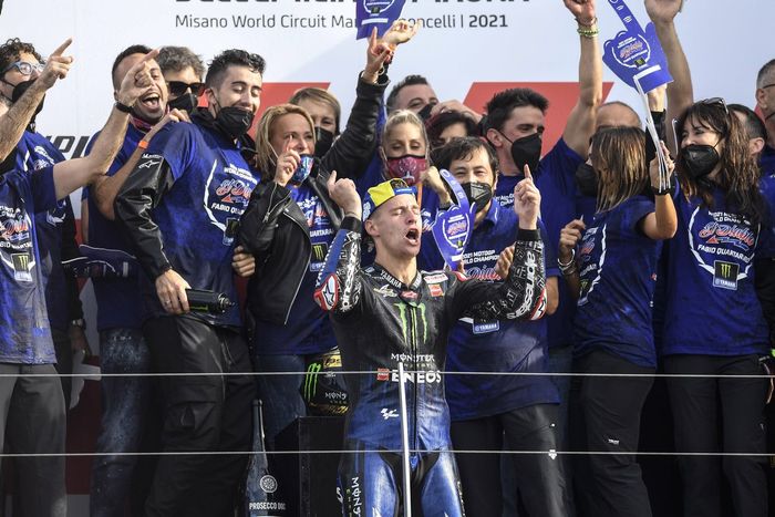 El campeón del mundo Fabio Quartararo, Yamaha Factory Racing