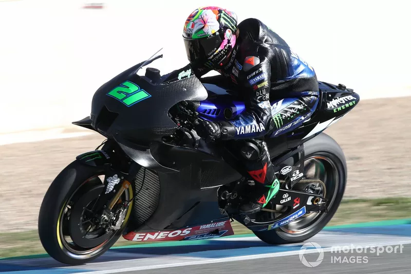 Franco Morbidelli avec le nouveau carénage de Yamaha