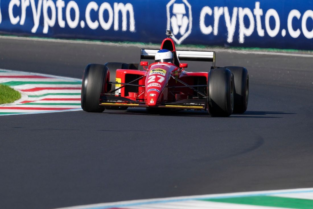 Jean Alesi drives the Ferrari 412 T2 during the Formula 1 Pirelli Gran Premio d'Italia 2025 in Monza, Italy, on September 6, 2025. (Photo by Alessio Morgese/NurPhoto via Getty Images)