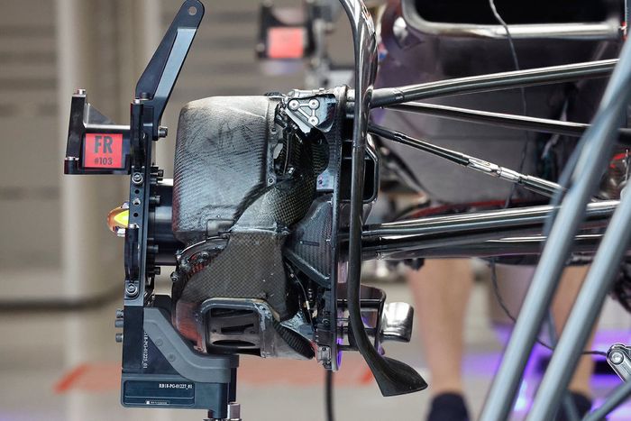 Detalle del tambor de freno del Red Bull Racing RB19