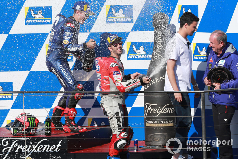 Подіум: третє місце Андреа Довіціозо, Ducati Team