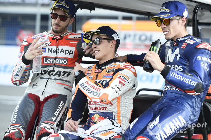 Андреа Довіціозо, Ducati Team, Марк Маркес, Repsol Honda Team, Маверік Віньялес, Yamaha Factory Racing