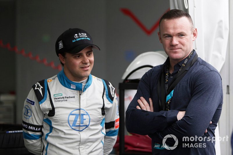Felipe Massa, Venturi Formula E, with footballer Wayne Rooney