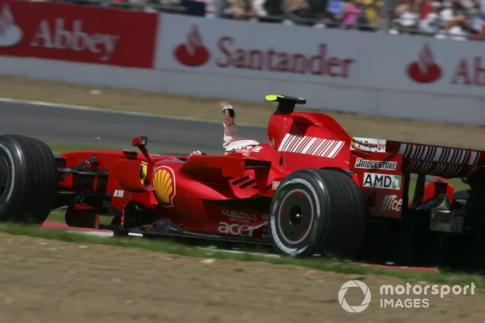 Ganador de la carrera Kimi Raikkonen, Ferrari F2007