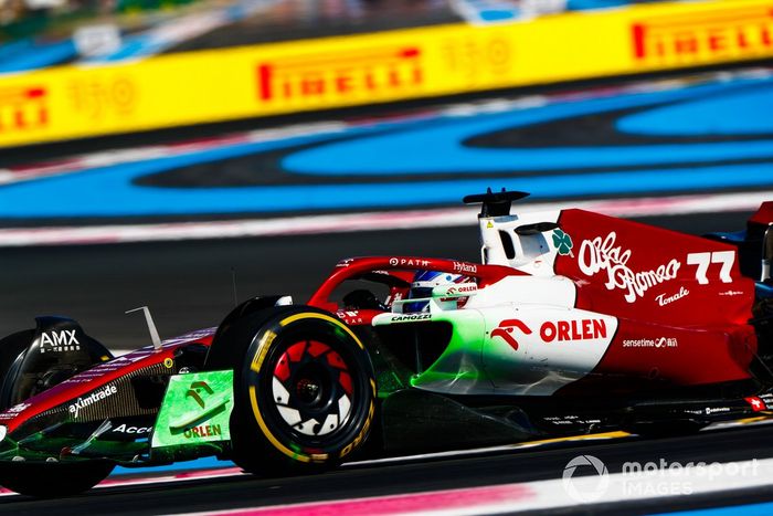 Valtteri Bottas, Alfa Romeo C42, con pintura de parafina