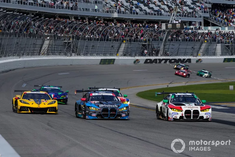 #3 Corvette Racing Corvette C8.R GTD: Antonio Garcia, Jordan Taylor, Tommy Milner, #1 Paul Miller Racing BMW M4 GT3: Bryan Sellers, Madison Snow, Corey Lewis, Maxime Martin, #96 Turner Motorsport BMW M4 GT3: Patrick Gallagher, Robby Foley, Michael Dinan, Jens Klingmann
