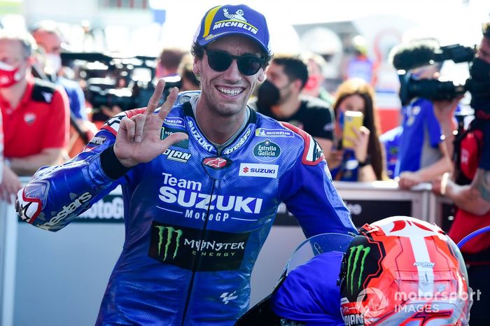 Tercer lugar Alex Rins, Team Suzuki MotoGP