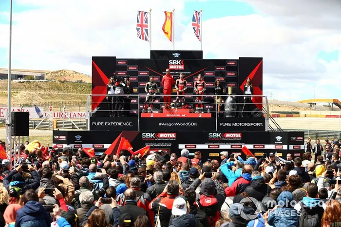 Jonathan Rea, Kawasaki Racing, Alvaro Bautista, Aruba.it Racing-Ducati Team, Chaz Davies, Aruba.it Racing-Ducati Team
