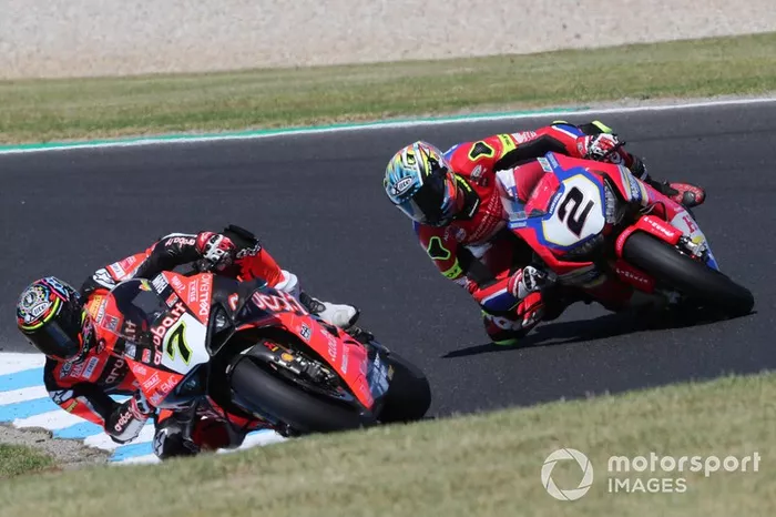 Chaz Davies, Aruba.it Racing-Ducati Team, Leon Camier, Honda WSBK Team