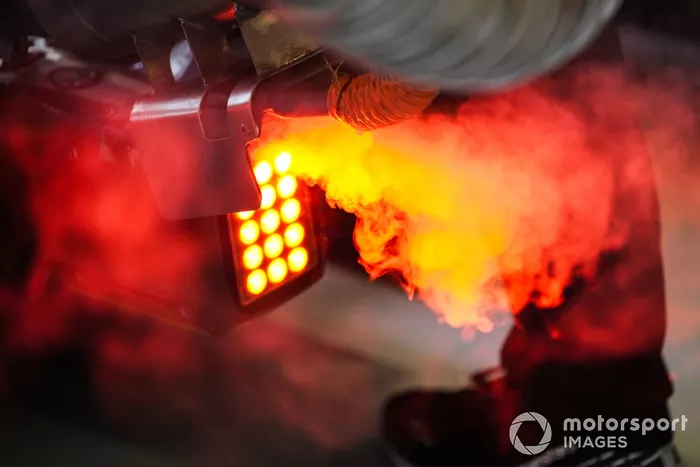 Rear light on the Haas VF-24