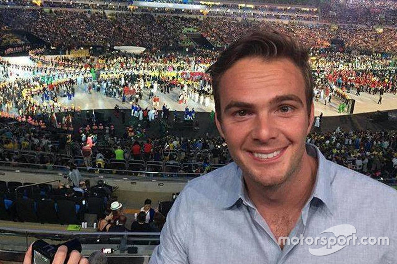 Van der Garde en la ceremonia de inauguración