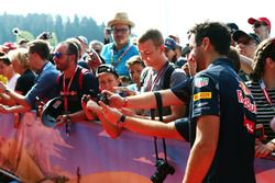 Daniel Ricciardo, Red Bull Racing with fans