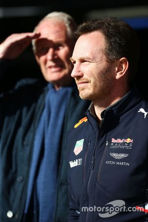 Christian Horner y el Dr Helmut Marko, Red Bull