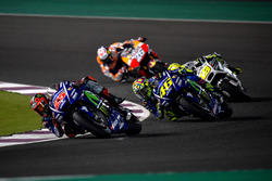 Maverick Maverick Viñales, Yamaha Factory Racing; Valentino Rossi, Yamaha Factory Racing; Alvaro Bautista, Aspar Racing Team; Dani Pedrosa, Repsol Honda Team
