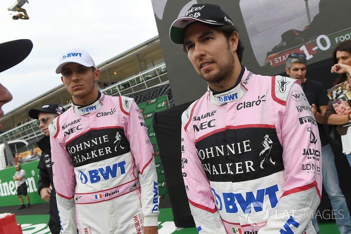 Esteban Ocon, Sahara Force India F1 y Sergio Pérez, Sahara Force India