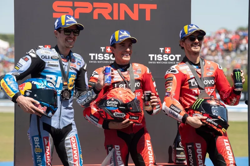 Francesco Bagnaia, Ducati Team, Alex Marquez, Gresini Racing, Marc Marquez, Ducati Team