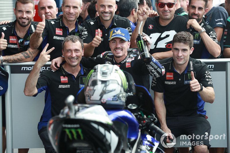 Second place Maverick Vinales, Yamaha Factory Racing