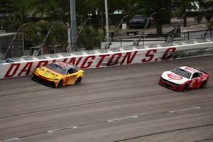Christopher Bell, Joe Gibbs Racing Toyota, Cole Custer, Haas Factory Team Ford