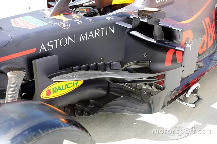 Detalle técnico del Red Bull Racing