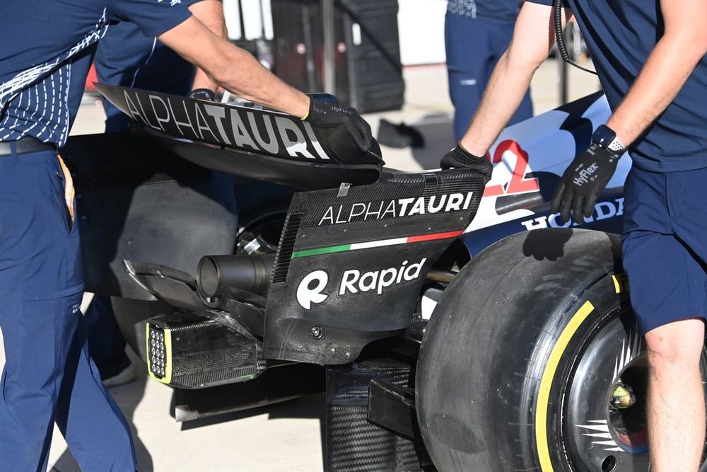 Detalle técnico del AlphaTauri AT04