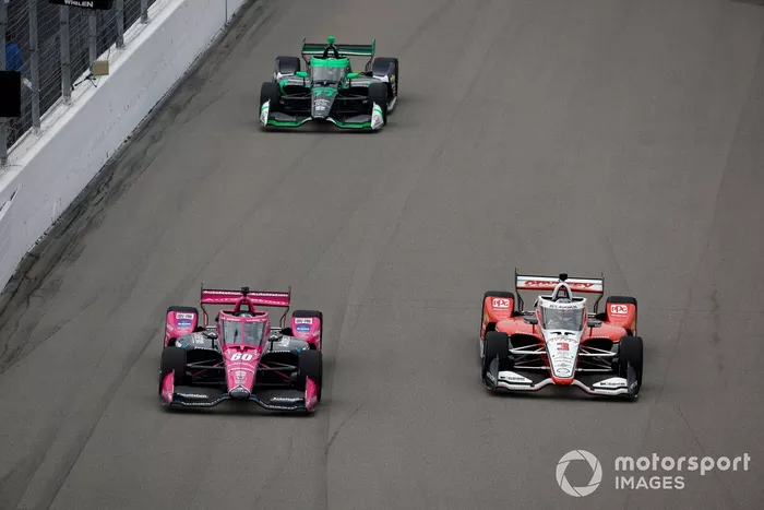 Linus Lundqvist, Meyer Shank Racing Honda, Scott McLaughlin, Team Penske Chevrolet