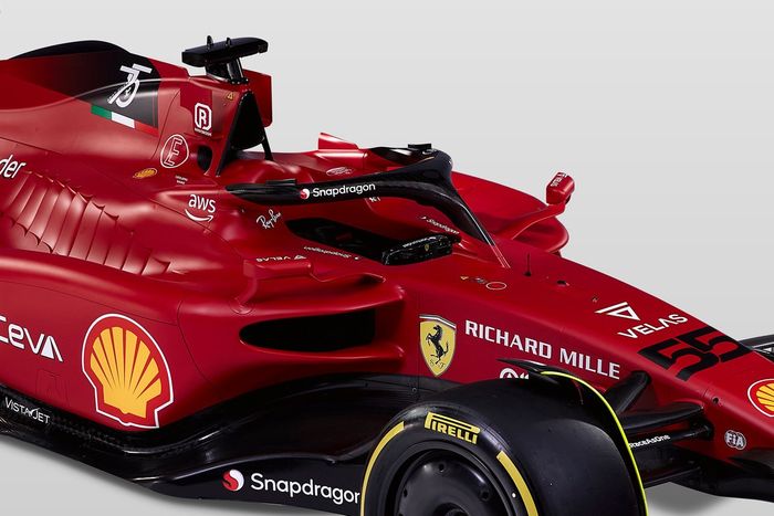 Detalle del Ferrari F1-75