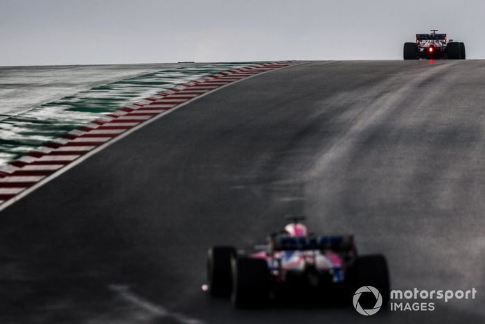 Lance Stroll, Racing Point RP20, Sergio Perez, Racing Point RP20