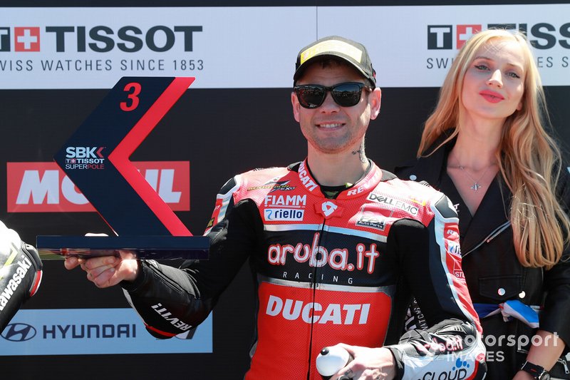 Tercero en clasificación, Alvaro Bautista, Aruba.it Racing-Ducati Team