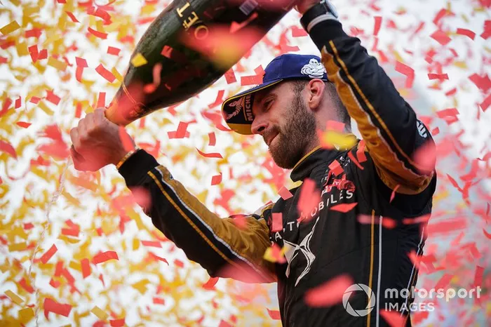 Jean-Eric Vergne, DS TECHEETAH, celebra la victoria