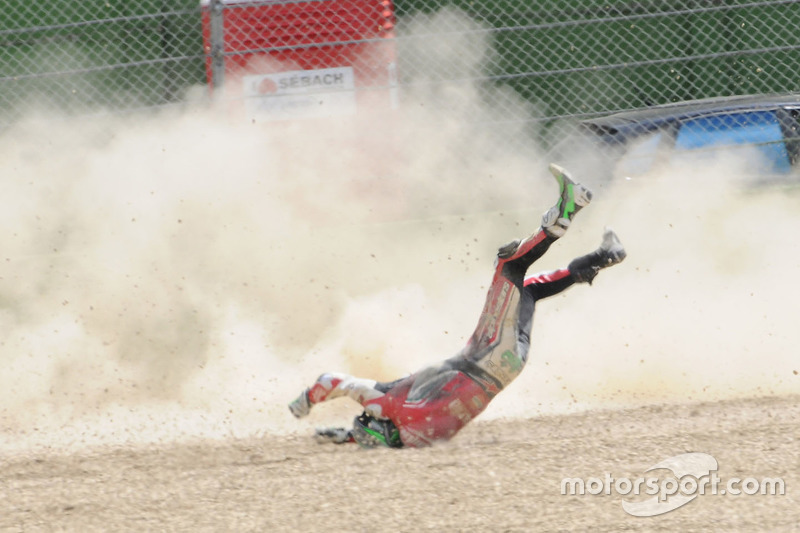 Авария Юджина Лаверти, Milwaukee Aprilia World Superbike Team