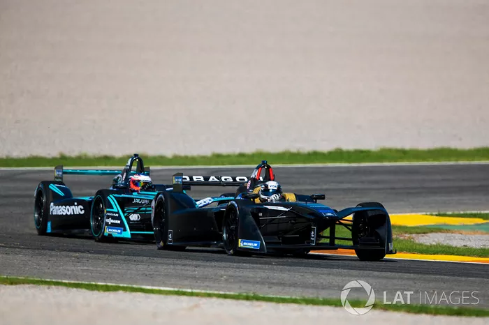 Jérôme D'Ambrosio, Dragon Racing y Mitch Evans, Panasonic Jaguar Racing