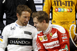 Jenson Button and Sebastian Vettel