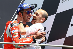 Podium: Danilo Petrucci, Pramac Racing, Claudio Domenicali, Ducati