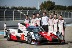 The 2016 Toyota TS050 Hybrid with Alexander Wurz, Anthony Davidson, Sébastien Buemi, Kazuki Nakajima, Stéphane Sarrazin, Mike Conway, Kamui Kobayashi