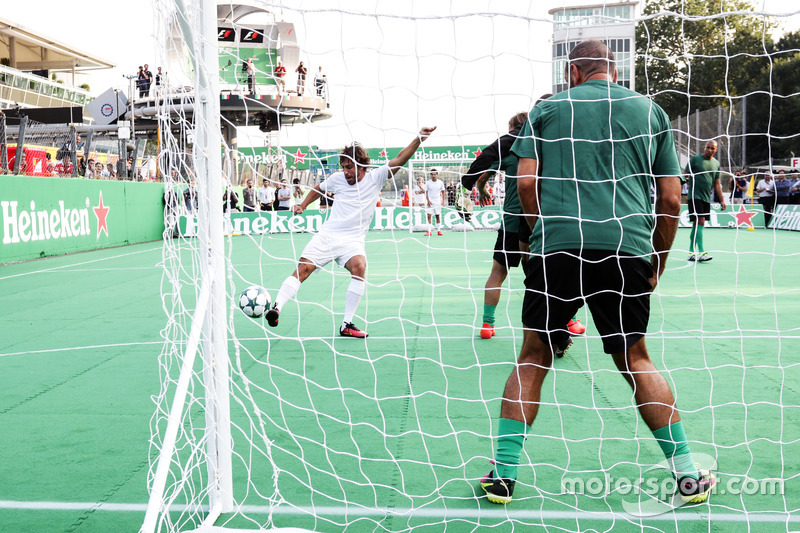 Fernando Alonso, McLaren at the charity 5-a-side football match