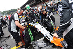 Нико Хюлькенберг, Sahara Force India F1 VJM09 на стартовой решетке