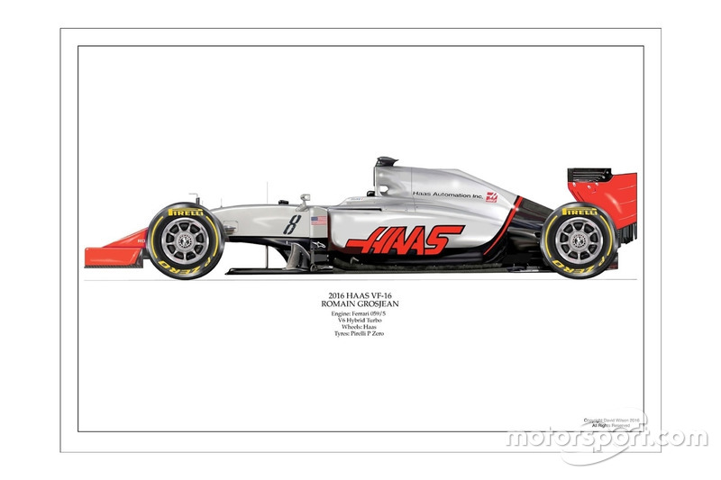 Artwork Haas VF-16 de Romain Grosjean